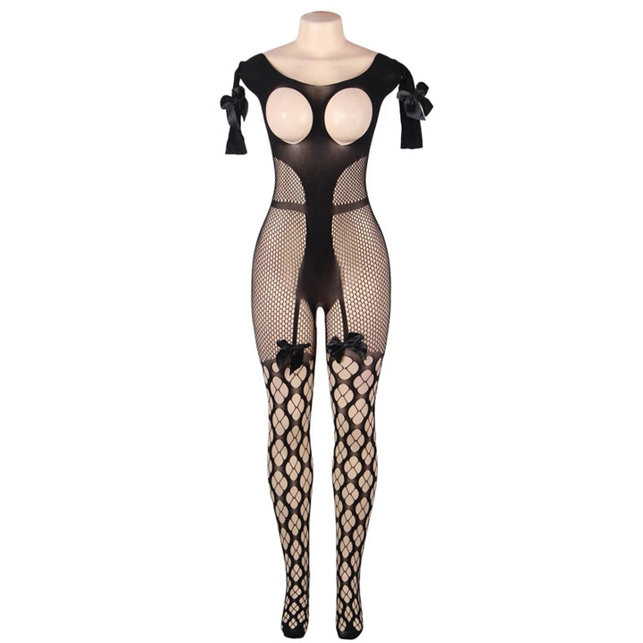 Bodystocking z kokardkami