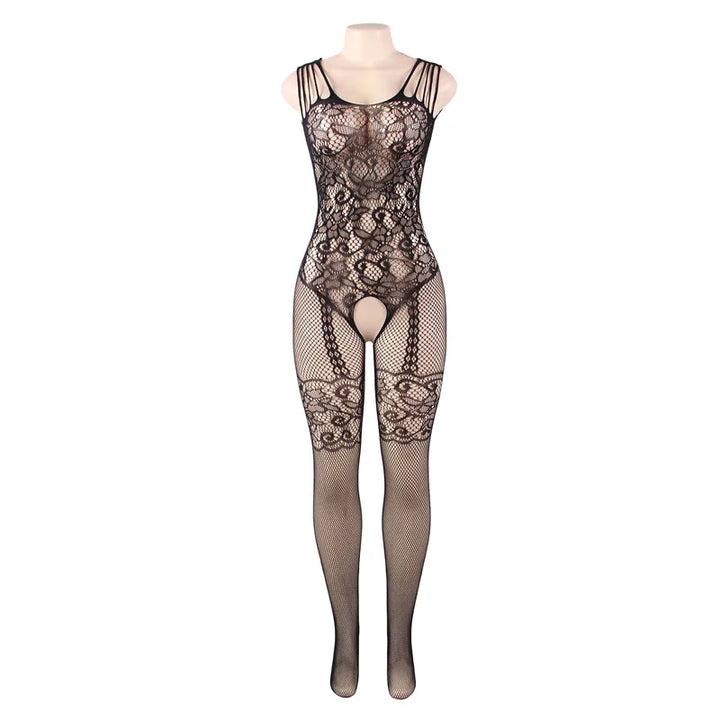 Koronkowy bodystocking